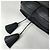 Borsa a tracolla in pelle con frange Loewe Black Anagram Nero - vista 5