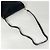 Borsa a tracolla in pelle con frange Loewe Black Anagram Nero - vista 7