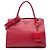 Prada Monochrome Top Handle Tote aus Saffiano-Leder in Rot, Medium