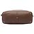 Borsa Satchel Gucci in Twill e Vitello Marrone - vista 3