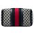 Bolso Boston Gucci Joy mediano en lona GG beige con banda Web - vista 3