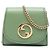 Cartera con cadena Blondie Gucci Green Medium de piel de becerro Verde Verde claro