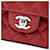 Chanel Red Medium Classic Caviar Double Flap Rosso - vista 5