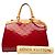 Louis Vuitton Red Monogram Vernis Brea MM Rosso - vista 7