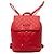 Zaino Chanel Red Quilted Caviar CC Filigree Rosso