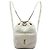 Saint Laurent White Chevron Tweed Monogram Joe Backpack