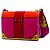 Prada Pink Velluto Ricamo Trompe L'oeil Cahier Crossbody Rosa - vista 2