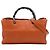 Bamboo Bolso Gucci Shopper Satchel de piel de becerro naranja Medium con bambú