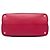 Prada Borsa Satchel Doppia Grande in Pelle Saffiano Rossa Rosso - vista 3