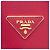 Prada Borsa Satchel Doppia Grande in Pelle Saffiano Rossa Rosso - vista 5
