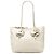 Tote Miu Miu in pelle bianca con fiore Bianco