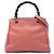 Borsa Gucci Bamboo Shopper Small in pelle di vitello rosa