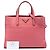 Saco Tote Prada Pink Saffiano Soft Triple Pocket Rosa - vista 7