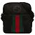 Borsa a tracolla Gucci in nylon nero con Interlocking G Web