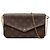 Louis Vuitton Brown Monogram Pochette Felicie Marrone