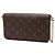 Louis Vuitton Brown Monogram Pochette Felicie Marrone - vista 2