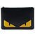 Fendi Black Leather Monster Clutch