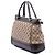 Borsa Mayfair Satchel Gucci in tela GG beige con banda Web - vista 2