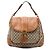 Borsa a tracolla Gucci Marrakech in tela GG beige