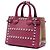 Borsa Satchel Banner Burberry in pelle borchiata viola e House Check per neonati Porpora - vista 2