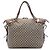 Tote Gucci Beige Large GG Canvas Bamboo Bar