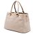 Borsa Tote aperta convertibile Prada in Vitello Phenix marrone Beige - vista 2