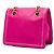 Prada Borsa a Tracolla con Patta e Catena in Tessuto Rosa Small - vista 2