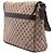 Borsa a tracolla con patta Gucci Beige GG Canvas Web - vista 2