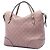 Borsa Tote Gucci Pink Medium Guccissima Bree Fold Over Rosa - vista 2