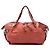 Gucci Bamboo Bar Tote aus Leder in Orange, Größe Medium