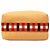 Custodia Hermès Orange Small Wool Bride A Brac Au Carre Arancione - vista 3