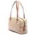 Borsa a tracolla Prada in Tessuto Canapa Beige con logo - vista 2