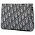 Clutch Dior in tela Oblique blu - vista 2