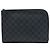 Louis Vuitton Black Damier Graphite Pochette Jour MM Schwarz