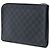 Louis Vuitton Black Damier Graphite Pochette Jour MM Schwarz - Ansicht 2