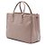Prada Bolso Tote Galleria Double Zip Grande en cuero Saffiano Marrón Castaño Carne - vista 2