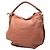 Chloé Marcie Hobo in pelle di vitello martellata rosa Large - vista 2