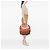 Chloé Marcie Hobo in pelle di vitello martellata rosa Large - vista 6