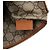 Clutch Gucci in tela beige con logo - vista 5