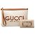 Clutch Gucci in tela beige con logo - vista 7