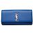 Clutch Saint Laurent Blue Grain de Poudre Monogram Cassandre