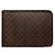 Louis Vuitton Brown Monogram Poche Documents Portfolio Marrone