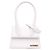 Jacquemus White Leather Le Chiquito Moyen Bianco