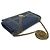 Christian Dior BORSA A MANO DIOR DIORAMA NUOVA IN CANVAS DENIM BLU WALLET ON CHAIN - vista 4