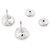 NUOVI ORECCHINI DIOR ROSE COUTURE 70 DIAMANTI ORO BIANCO 18K 6.8GR Argento - vista 4