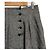 Autre Marque Falda de tweed Rene con botones de flor de lana Castaño - vista 3