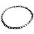 Louis Vuitton Collier Monogram Chain Necklace Nero Argento