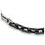 Louis Vuitton Collier Monogram Chain Necklace Nero Argento - vista 2