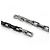 Louis Vuitton Collier Monogram Chain Necklace Nero Argento - vista 3