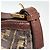 Bolsa de ombro Fendi marrom com padrão Zucca - vista 5